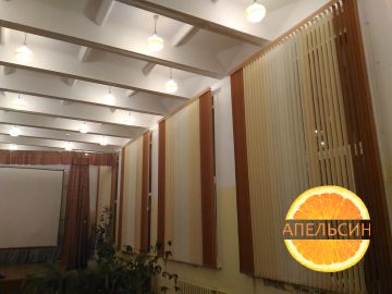 Вертикальные жалюзи для актового зала