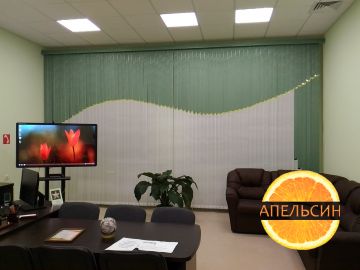Вертикальные жалюзи в кабинет - мультифактурные