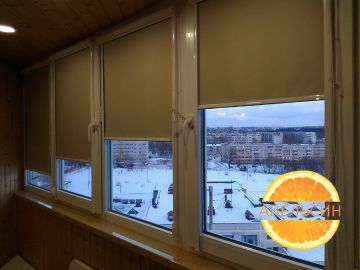 Рулонные шторы на балкон